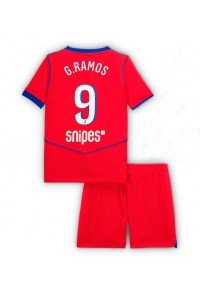 Paris Saint-Germain Goncalo Ramos #9 Babyklær Tredje Fotballdrakt til barn 2025-26 Korte ermer (+ Korte bukser)